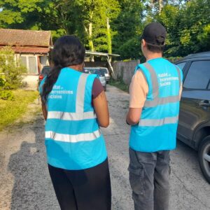 Deux agents du GIP HIS interviennent dans le cadre d'une mission d'urgence